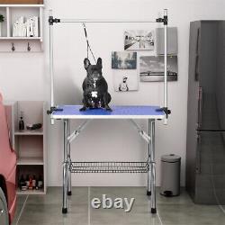 36 Pet Grooming Table Adjustable TWO Arms Heavy Duty Table for Dog Cat Foldable