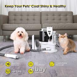3.5L Pet Grooming Kit Vacuum Suction Professional Pet Hair Clipper 5-In-1 Dog Ca