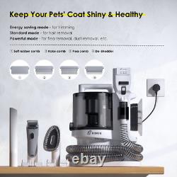 3.5L Pet Grooming Kit Vacuum Suction Professional Pet Hair Clipper 5-In-1 Dog Ca