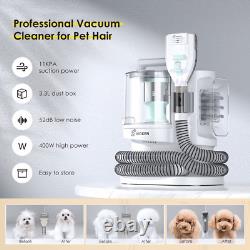 3.5L Pet Grooming Vacuum Kit, Suction Professional Dog Cat Hair Clipper 5-In-1 G