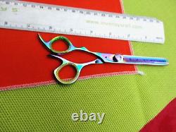 4 x Left Hand Handed Pet Grooming Curved Up, Downward & Thinning Scissors dog/cat