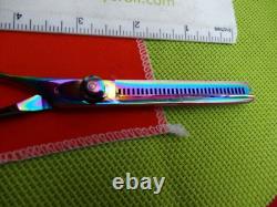 4 x Left Hand Handed Pet Grooming Curved Up, Downward & Thinning Scissors dog/cat