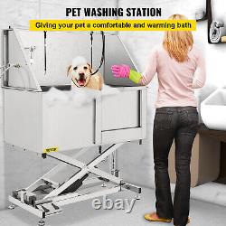 50 Pet Dog Grooming Bath Tub Electric Lift Station Professional Wash Shower
