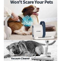 7-in-1 Dog Grooming Kit Low Noise Pet Grooming Vacuum with 1.5 L Dust Cup