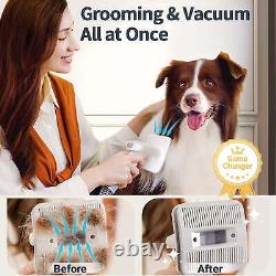 7-in-1 Dog Grooming Kit Low Noise Pet Grooming Vacuum with 1.5 L Dust Cup