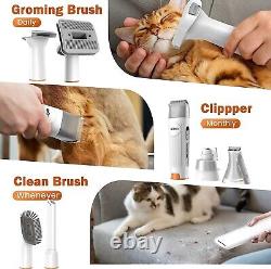 Afloia Dog Grooming Kit, Pet Grooming, Vacuum & Dog Clippers, Nail Trimmer Grin