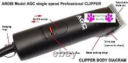 Andis AGC Professional Super-Duty CLIPPER&ULTRAEDGE 10 BLADE Pet Dog Grooming