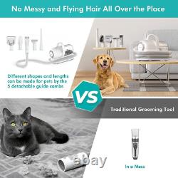 By Neabot P1 Pro Pet Grooming Kit & Vacuum Suction, Low Noise Dog Clippers with