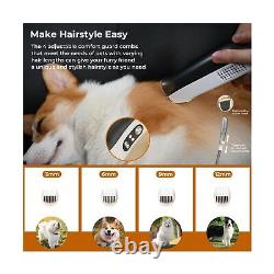 CATLK Dog Grooming Kit, 7 in 1 Pet Grooming Vacuum with Pet Clipper Nail Grin