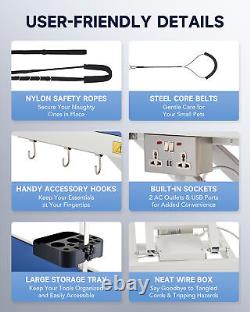 CO-Z Electric Pet Grooming Table Hydraulic Dog Grooming Station w Tool Organizer