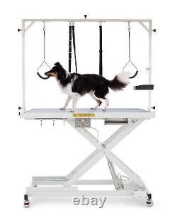 CO-Z Electric Pet Grooming Table Hydraulic Dog Grooming Station w Tool Organizer