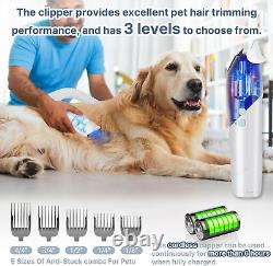 Cordless Pet Grooming Vacuum 3.8L Capacity, Quiet Suction for Dog Cat Hair