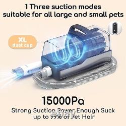 DUXANO Dog Grooming Kit Pet Grooming Kit 15000 Pa Powerful Vacuum Suction Pic