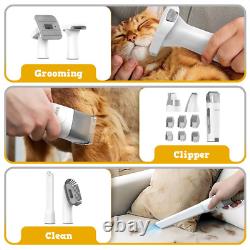 Dog Cat Grooming Kit & Vacuum Suction 99% Pet Hair-Professional Pet Grooming Vac