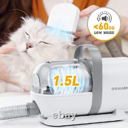 Dog Cat Grooming Kit & Vacuum Suction 99% Pet Hair-Professional Pet Grooming Vac