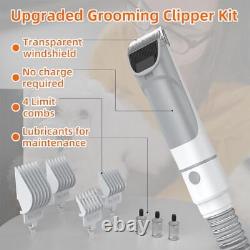 Dog Clipper and Vacuum Grooming Kit, 5-in-1 Pet Grooming Vacuum with 2.5L