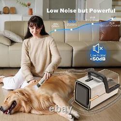 Dog Grooming Kit & Dog Hair Vacuum, 15000 Pa Powerful Suction, Pet Grooming Va