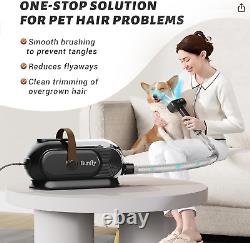 Dog Grooming Kit & Dog Hair Vacuum, 3.5L Capacity Pet Grooming Vacuum with 13000