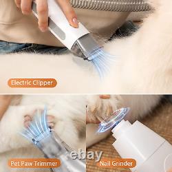 Dog Grooming Kit, Pet Grooming Vacuum & Dog Clippers Nail Trimmer Grinder & Dog