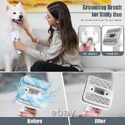 Dog Grooming Kit & Pet Hair Vacuum 2 in 1(Low Noise) Professional Vacuum with Po