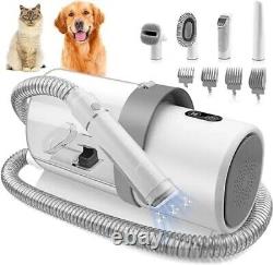 Dog Grooming Kit for Pet 4 Hair Clipper Combs Vacuum Cleaner 5 Pet Grooming Tool