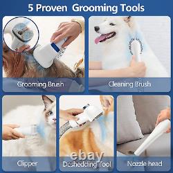 Dog Grooming Vacuum & Pet Grooming Kit with2.3L Capacity Larger Pet Hair Dust Cup