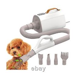 Dog Hair Dryer, High Velocity Dryer for Dogs 1700W Pet Grooming Force Blower w