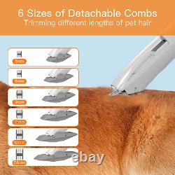 Dog Hair Vacuum & Dog Grooming Kit&Dog Electric Clipper, 12000Pa Strong Pet Groo