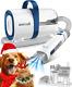 Dog Hair Vacuum & Dog Grooming Kit, Pet Grooming Vacuum With Pet Clipper Nail Gr