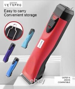 Dog Pet Clippers Quality Pro Andis Oster Wahl Compatible A5 Cordless Carry Case