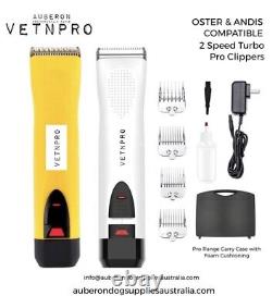 Dog Pet Clippers Quality Pro Andis Oster Wahl Compatible A5 Cordless Carry Case