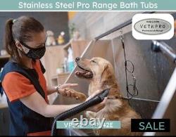 Dog Pet Grooming Bath Tub Electric Lift 120kg 304 Stainless Steel Pro range