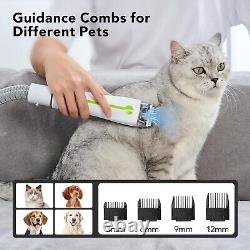 Dog Pet Grooming Vacuum Kit-60Db Low Noise 6 Tools 1.5L Groomer for Shedding