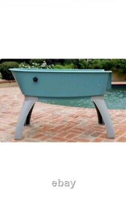 Dog Pet Teal Booster Bath Indoor Outdoor Bathing Grooming Large Size