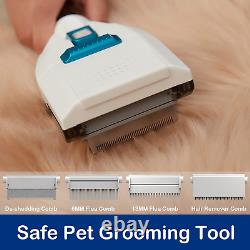 Dog Vacuum for Shedding Grooming with Max 3.4L Dust Bin, Indoor Pet Clipper Kit