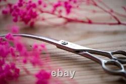 Dog pet trimming curved scissors made in Japan DJXR-70M right-handed 7.0 inches