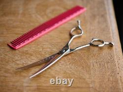 Dog pet trimming curved scissors made in Japan DTR-70K right-handed 7 inch NEW