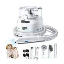 ELS PET Dog Grooming Vacuum Kit 5-in-1 Pet Hair Clippers with Vacuum Suction