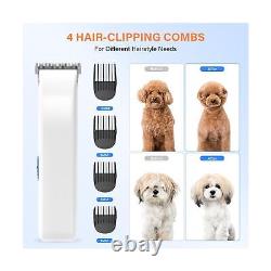 ELS PET Dog Grooming Vacuum Kit 5-in-1 Pet Hair Clippers with Vacuum Suction