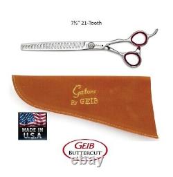 Geib Buttercut GATOR 21 Tooth 7. 5 THINNING Blender SHEAR Scissor Pet Grooming