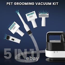 HAPPY HACHI Pet Grooming Vacuum Kit & Dog Hair Vacuum
