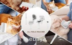 JIGOO 11 in 1 Pets Grooming 4L Vacuum Kit Dog Cat Pet Shedding Clipper, 3 Speed