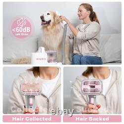 K3 Pet Grooming Vacuum Kit & Dog Hair Vacuum Groomer with 13Kpa Suction 1.5L, Lo