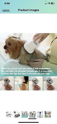 LMVVC Dog Grooming Kit with 2.3L Vacuum Suction 99% Pet Hair, Pet Grooming Vacuu