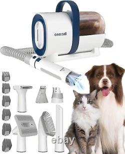 Oneisall 7-in-1 Professional Pet Grooming Kit with Vacuum Suction