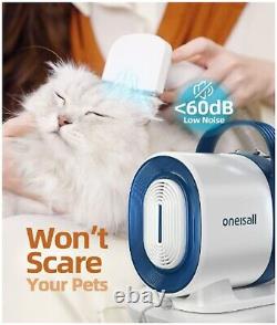 Oneisall 7-in-1 Professional Pet Grooming Kit with Vacuum Suction