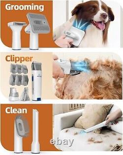 Oneisall Dog Grooming Kit Dog Grooming Professional Pet Grooming Vacuum Open Box