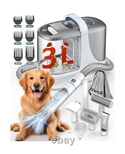 Oneisall Dog Grooming Vacuum/13Kpa Low Noise Pet Grooming Vacuum /3L Large Du