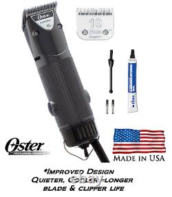 Oster A5 GOLDEN 2 speed Clipper & CryogenX 10 blade PET DOG CAT HORSE Grooming