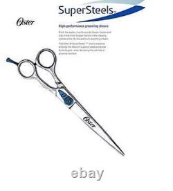 Oster SUPERSTEELS CONVEX2 HEAVY 8 STRAIGHT SHEAR &CASE Pet Dog Grooming Scissor